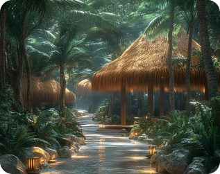 The Technology Behind Synthetic Thatch Roofing & Synthetic Bamboo Image 4